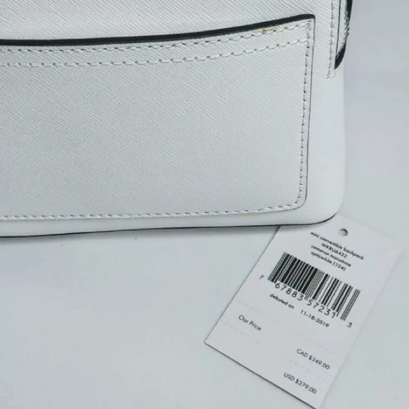 Mini convertible backpack Kate spade white - Picture 5 of 7